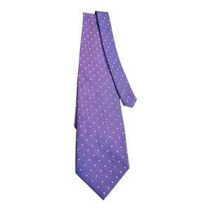 Kailong Elegant Purple Dotted Hand-made 100% Silk Men's Tie